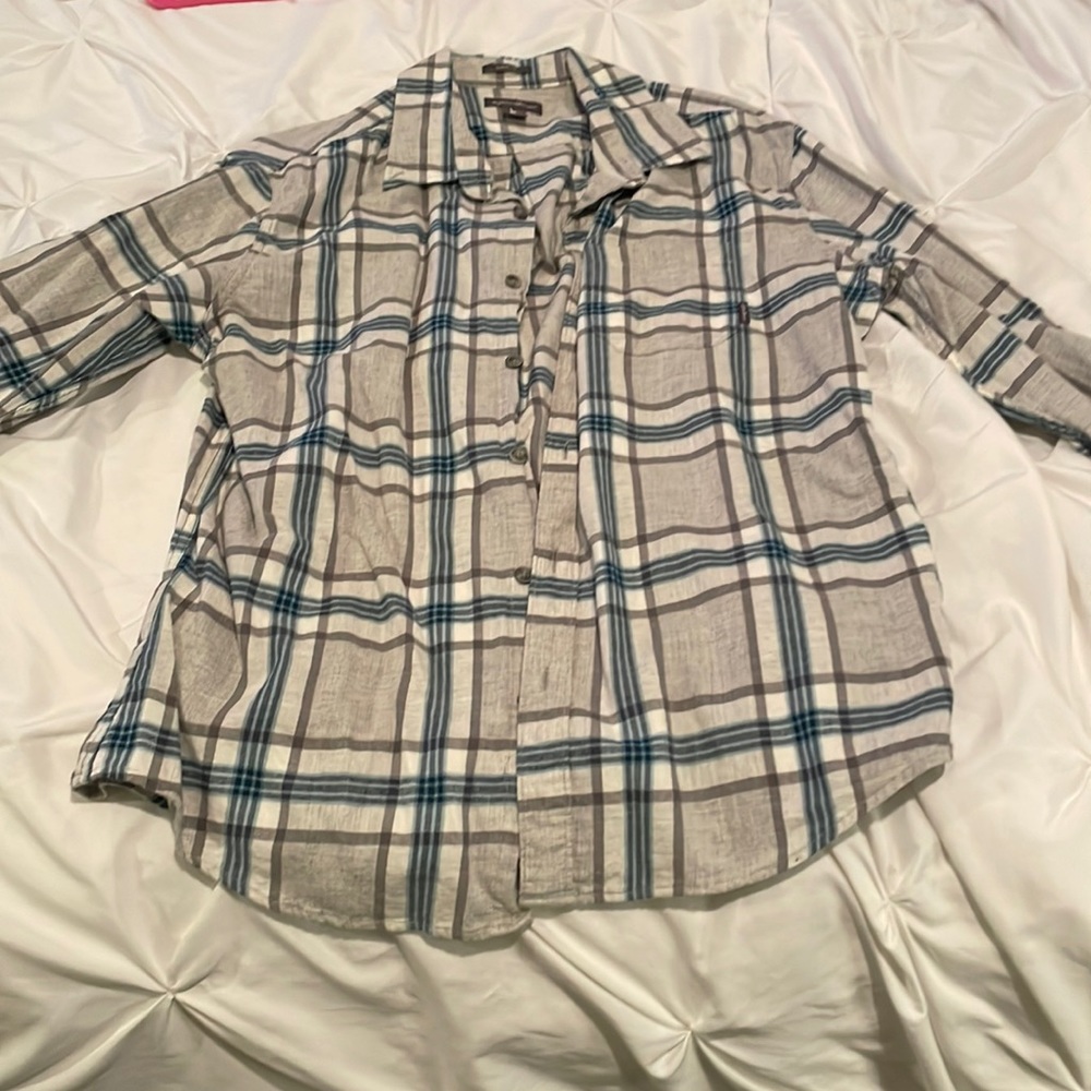 Eddie Bauer button down shirt, Size L.